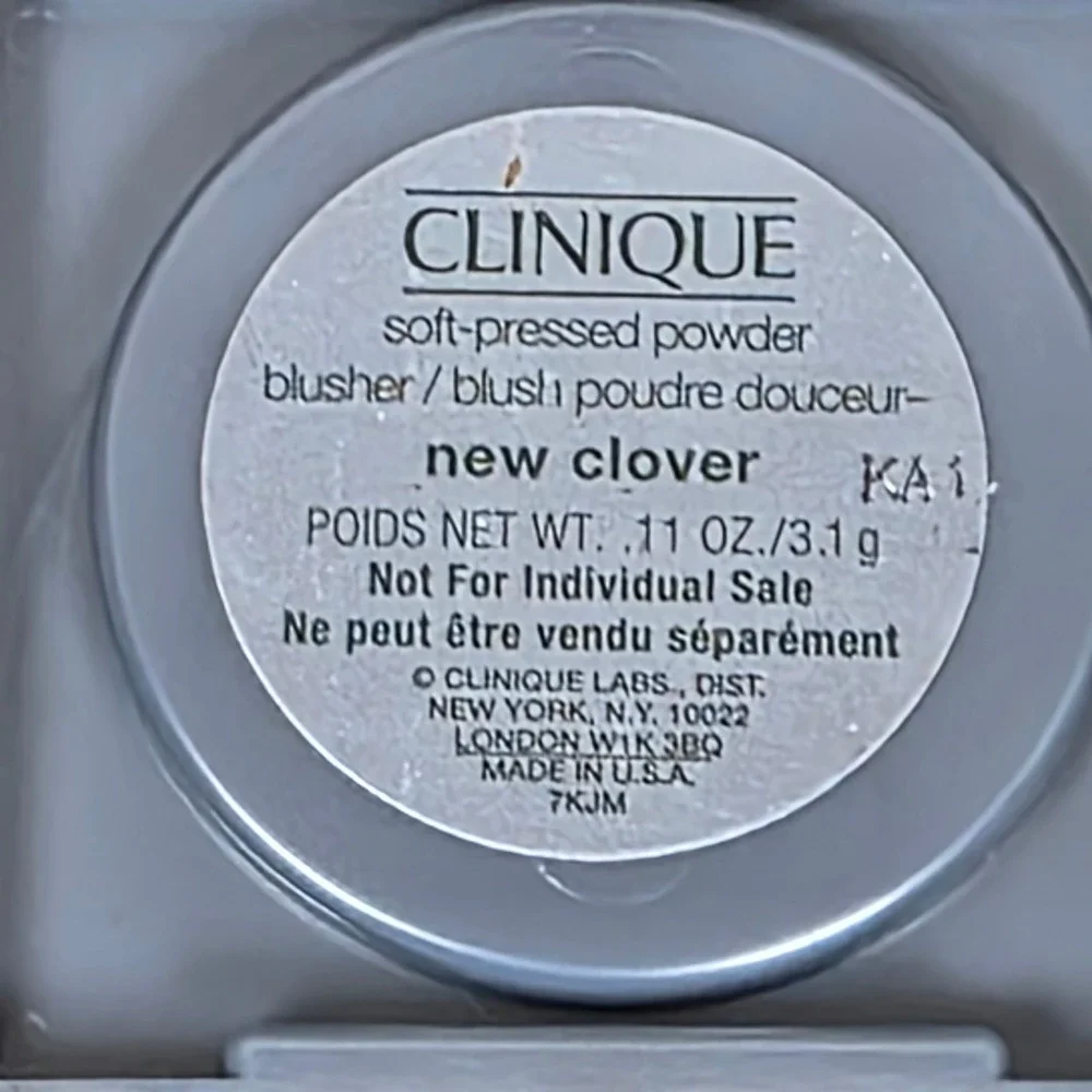Clinique Soft-Pressed Powder Blusher New‎ Clover 0.11 oz Pink Mauve Cheek Color